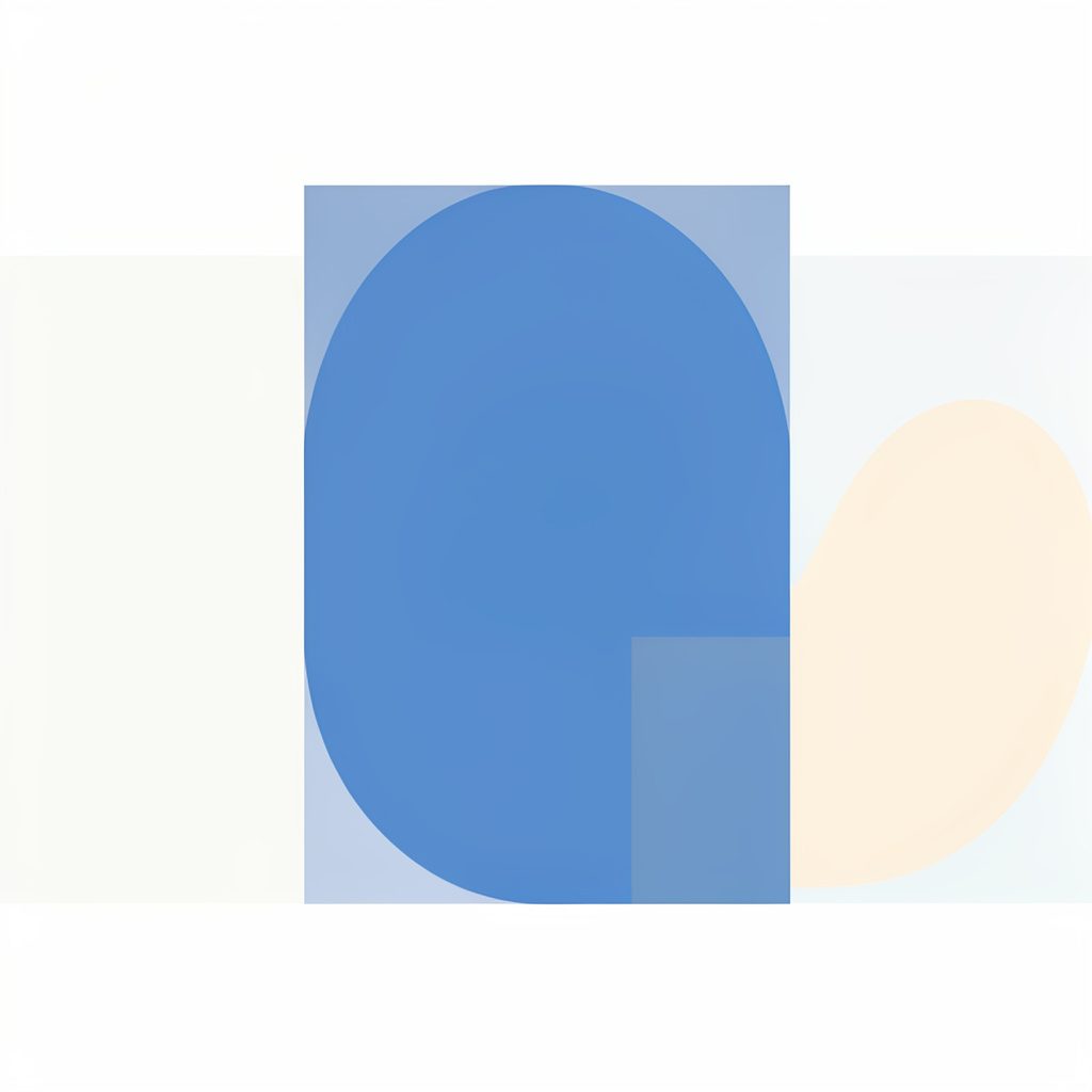 Abstract navy and teal vector composition of three layered rectangular frames evoking a checklist