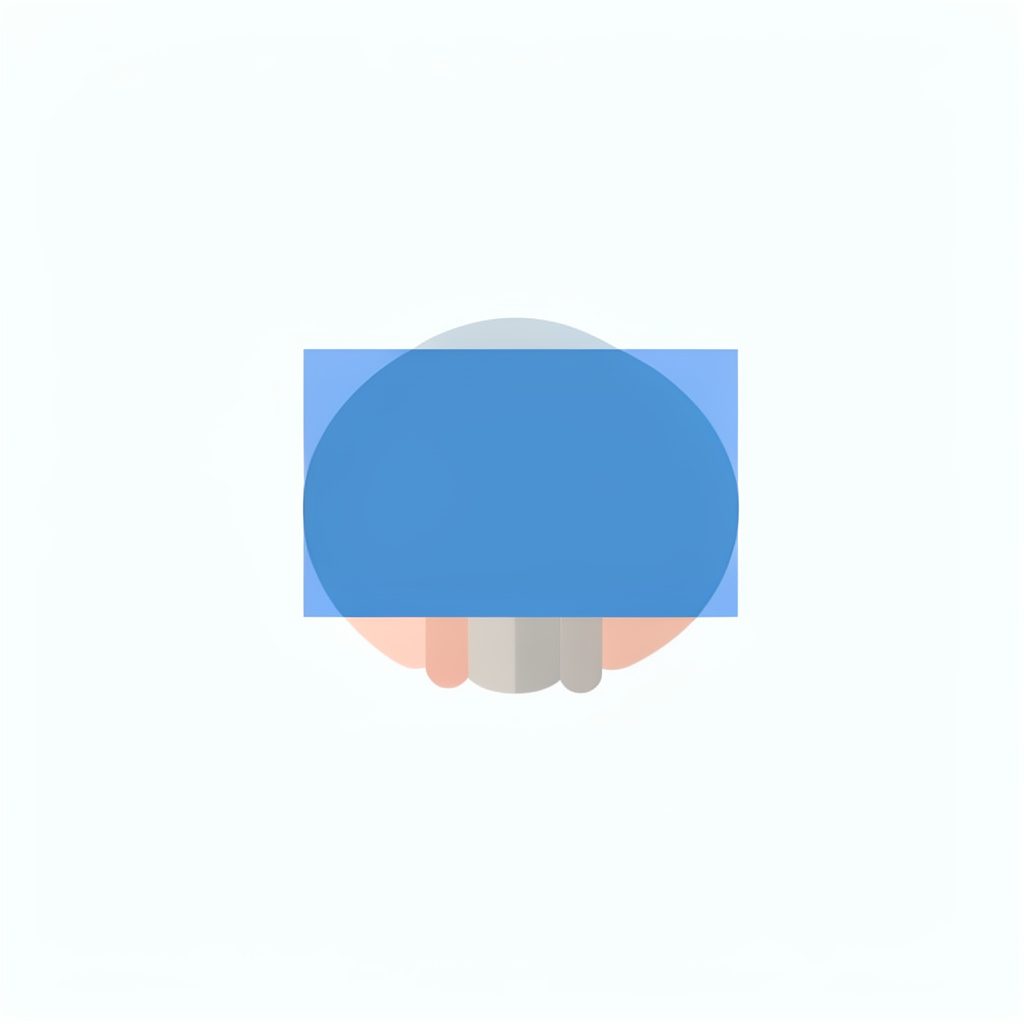 Flat navy and orange vector icon of a stylized fort and shield, representing network perimeter defense on a white tile